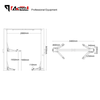 AnTool 2CF50D, élévateur professionnel à 2 poteaux, élévateur de voiture 5t, élévateur hydraulique fiable pour atelier de réparation de pneus