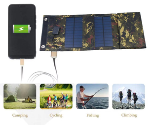 Livraison directe Accessoires portables haute efficacité Chargeur de batterie solaire Usb 5v Panneau solaire pliable extérieur pour le camping la randonnée - Product Image 5