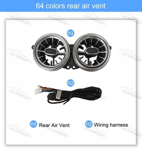 ไฟตกแต่งภายในรถยนต์ 64 สี พร้อมทวีตเตอร์แบบหมุน 4 มิติ สำหรับรถยนต์เมอร์เซเดส-เบนซ์ เอส-คลาส W222 S400 S450 S550 S560 S580 S63 - Product Image 5