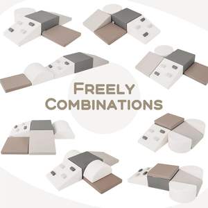 Equipo de Juego Suave Seguro y Duradero que Desarrolla Habilidades Motoras y Equilibrio, Escalador Suave con Tobogán y Escaleras - Product Image 2