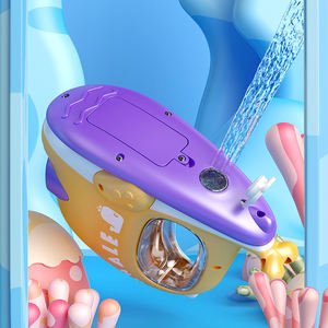 QS gros dessin animé Mini mignon plage <span class=keywords><strong>jeu</strong></span> de tir jouets en plastique 2 couleurs été extérieur pistolet à eau électrique jouets pour enfants - Product Image 4