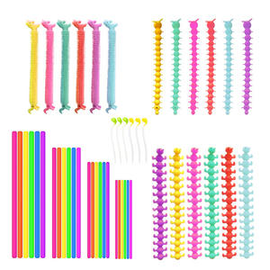 Jouets TPR : Corde extensible en forme de nouilles, jouets <span class=keywords><strong>anti</strong></span>-<span class=keywords><strong>stress</strong></span> DIY, ficelle sensorielle extensible licorne, jouets de décompression sensorielle - Product Image 2