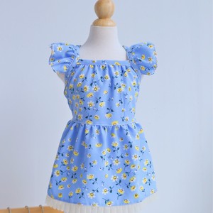 Vêtements pour animaux de compagnie, robe florale bleu ciel, respirante, style décontracté été-printemps - Product Image 1