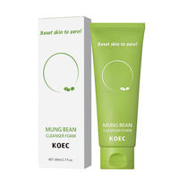 Masque de boue exfoliant au lait de haricot mungo avec niacinamide et acide hyaluronique – Nettoyant et exfoliant doux pour éliminer les cellules mortes de la peau