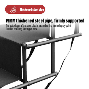 Draagbare opvouwbare huisdierautoladder van massief staal, antislip Oxford-doek, waterdicht, SUV-trucktrap, verstelbaar, wasbaar, voor dieren - Product Image 3