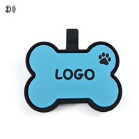 Impression personnalisée Étiquette d'identification pour animaux de compagnie 13.56MHz NTAG213 NTAG215 Perte de suivi Chat Chien Étiquette en silicone pour animaux de compagnie