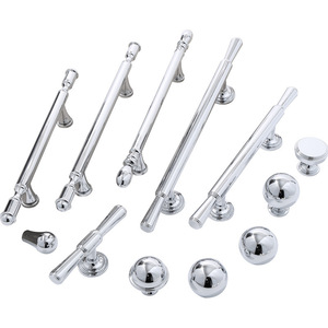 French Cabinet <b>Door</b> <b>Silver</b> Handles Brass Bar Shape Durable Furniture Hardware For Cabinet <b>Doors</b> - Product Image 5