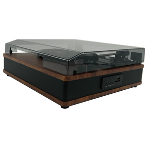 Vente flash : tourne-disque tout-en-un avec lecture et enregistrement BT, FM, USB, SD - Product Image 2