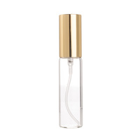 Flacon pulvérisateur vide en verre transparent de 10 ml, mini flacon de parfum portable, flacon de parfum rechargeable à pression