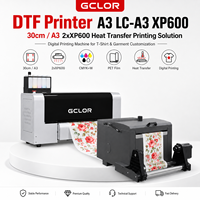 Impresora DTF A3 GC-A3 XP600 30cm / A3 2xXP600 para Impresión por Transferencia de Calor en Camisetas y Prendas, Máquina de Impresión Digital