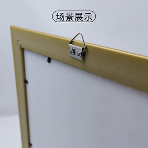 Eye Slip <b>Hook</b> Brass Hardware Accessories Triangular Frame Hanging Circle Picture Frame Mounting <b>Hooks</b> Screws Back Panel - Product Image 4