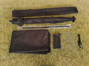 Ombrellone Pieghevole <span class=keywords><strong>da</strong></span> Spiaggia OEM <span class=keywords><strong>da</strong></span> 240 cm per Esterni, Portatile, per <span class=keywords><strong>Pesca</strong></span>, Riparo <span class=keywords><strong>da</strong></span> Vento e Pioggia, Parasole con <span class=keywords><strong>Tenda</strong></span> Rimovibile - Product Image 5