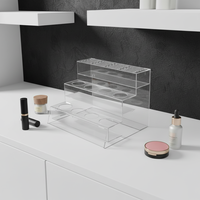 Étagère de rangement et de présentation multicouche transparente en acrylique pour figurines de dessins animés et boîtes mystères, montage facile