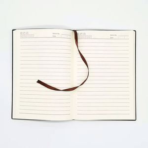 Free Mock up Hardcover Student Deed Custom Embossed LOGO A5 PU Leather Notebook 100 Sheets Gift - Product Image 3
