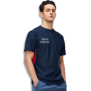 Haute qualité personnalisé hommes pour polos séchage rapide confortable décontracté sportif tricoté tissu solide motif conception vierge - Product Image 1