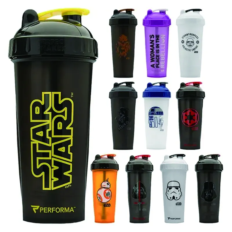 BPA Free GYM Protein Shaker Bottle With Mixer Plastic Sport Water Bottle