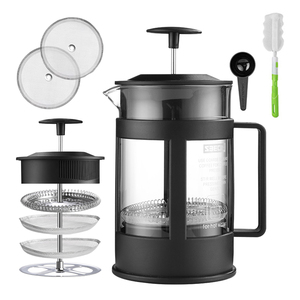 2021 Hot Sale Daily Usage Espresso plastic Tea french press Coffee Maker Coffee Press Supplier