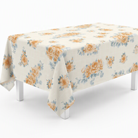Nappe en PEVA écologique en gros, motif rose orange, personnalisable, jetable, taille sur mesure pour supermarché