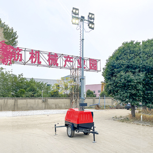 Generador diésel de iluminación de área LED de 4300W con ahorro de energía para torre de mantenimiento de pista de aeropuerto 50/60Hz frecuencia 230V nominal Auto - Product Image 4