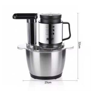 Picadora de Carne y Procesador de Alimentos de Acero Inoxidable con Calibre Europeo, 3L, Ajustable, para Picar Ajo y Cortar Verduras, Uso Doméstico - Product Image 6
