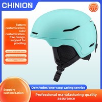 Casque de ski ventilé à sangle réglable PC+EPS, personnalisable, vente en gros, pour hommes, femmes, adultes, résistant au froid, protection de sécurité, extérieur