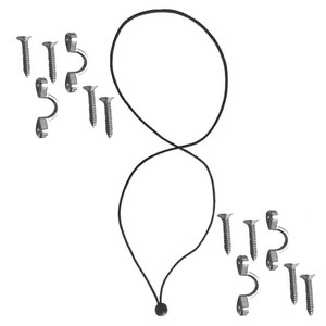 Crochet d'ancrage de type C, accessoire de pont de bateau, filet de rangement pour kayak, canoë, pagaie, utilisation en extérieur - Product Image 5