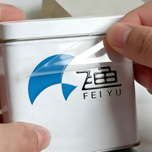 Autocollants en vinyle autocollants durables résistants aux UV et imperméables personnalisés pour le logo du restaurant et la signalisation du <span class=keywords><strong>code</strong></span> QR Forte adhérence - Product Image 1