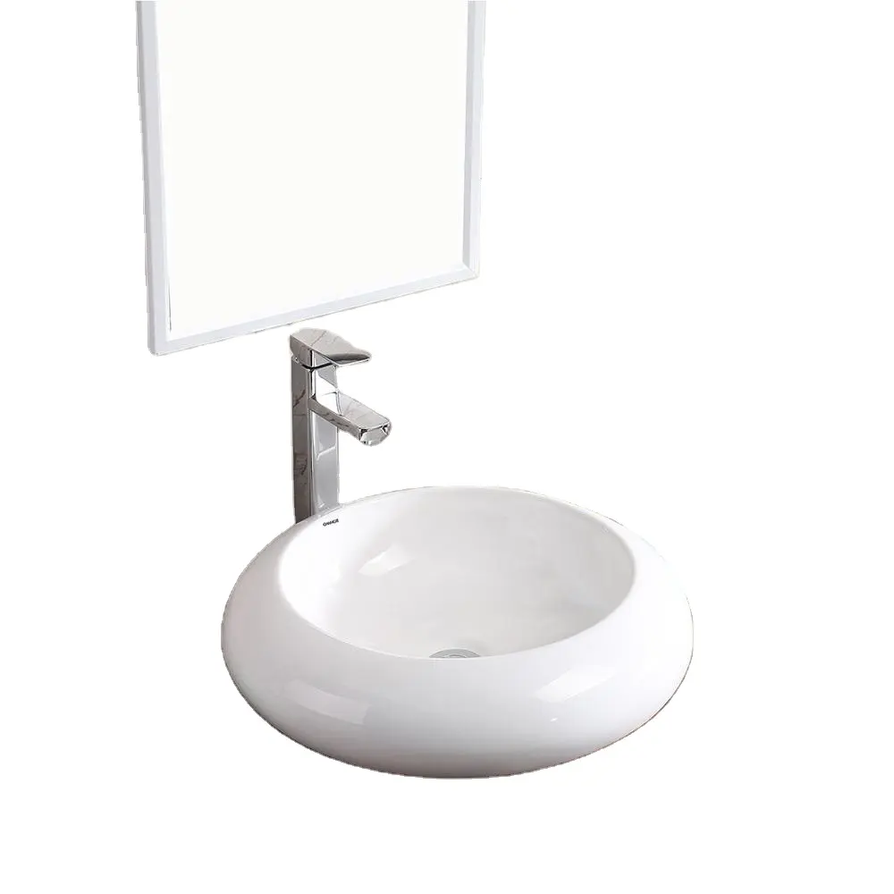 Toiletbril Badkamer Goud Wastafel Ronde Vrijstaande Teller Top Sink Van Hotel Home Menselijk Gebouwen Kamer