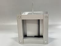 Régulateur de débit d'air manuel en acier galvanisé carré/rond pour système de ventilation de conduits CVC