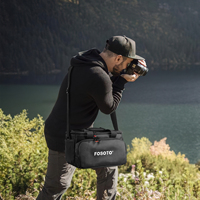 Bolsa de Cámara FOSOTO B900, Estuche Impermeable para Cámara DSLR, Bolsa de Fotografía para Canon, Nikon, Sony, Bolsa para Lentes