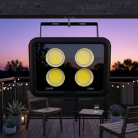Lampadaire LED 200W 4COB Chip AC 85V-265V IP66 Garantie 5 ans Alliage d'aluminium 4500K 20000LM Utilisation routière pour poteau lumineux galvanisé