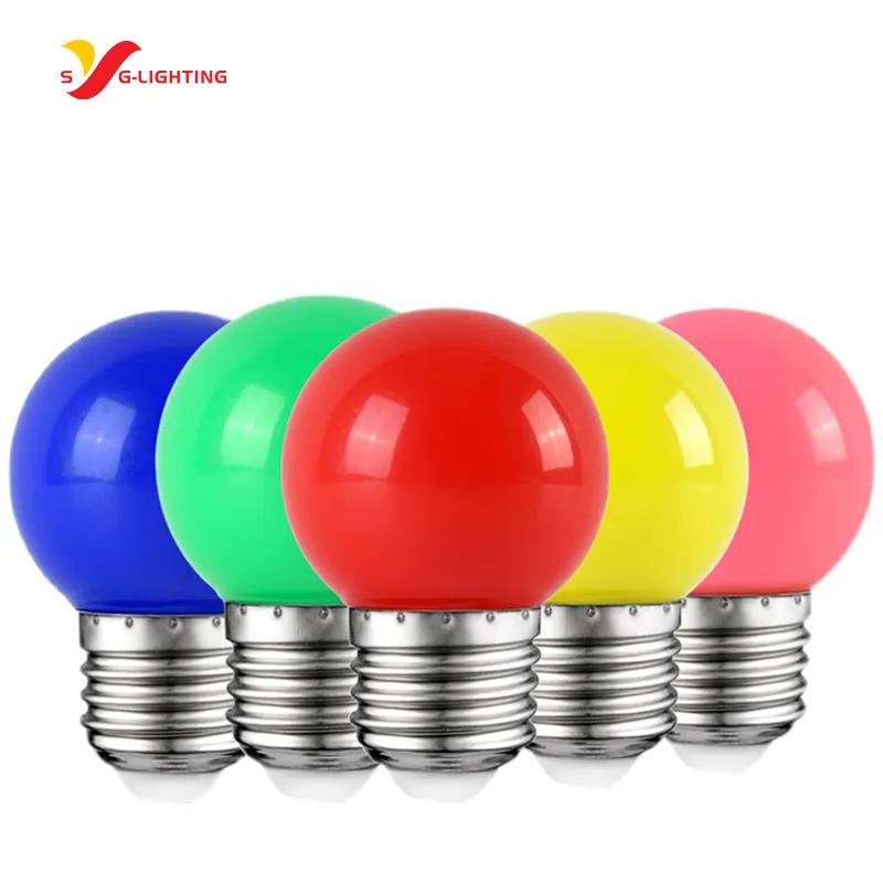 Mini bombilla de luz de Color creativa para el hogar, lámpara Led para decoración de dormitorio, burbuja en espiral, romántica, A80, plástico, AC 80, iluminación LED para interiores E27