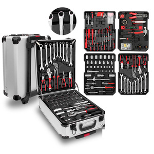 Juego <span class=keywords><strong>de</strong></span> llaves <span class=keywords><strong>de</strong></span> carraca <span class=keywords><strong>de</strong></span> acero al carbono Premium <span class=keywords><strong>de</strong></span> 187 piezas, herramienta <span class=keywords><strong>de</strong></span> mano para maleta, incluye enchufe combinado para reparación, personalización OEM - Product Image 4