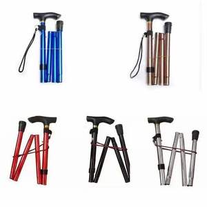 <span class=keywords><strong>Canne</strong></span> de marche pliable en 5 sections en alliage d'aluminium de qualité médicale, réglable, <span class=keywords><strong>pour</strong></span> personnes âgées, aide à la mobilité en voyage - Product Image 3