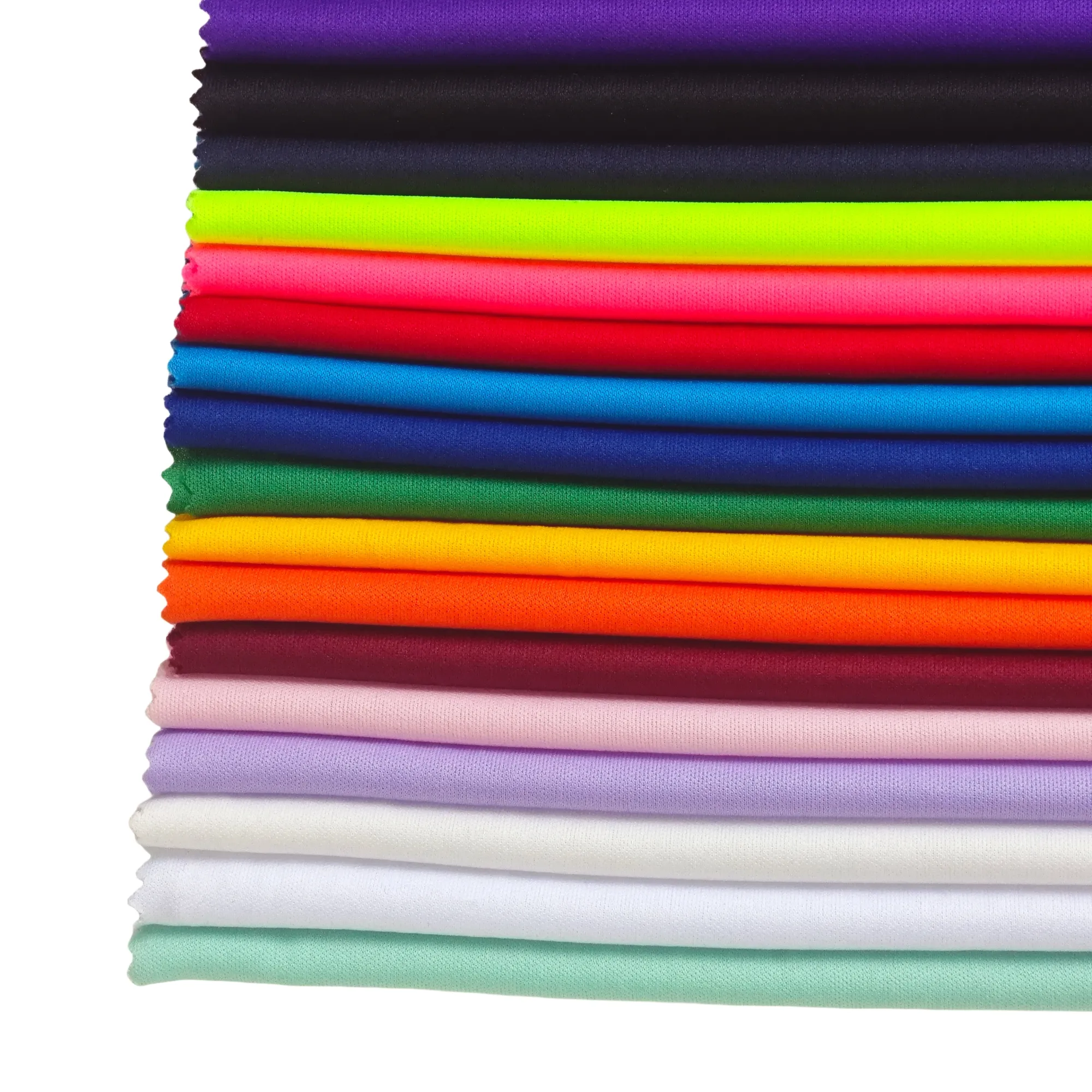 Hoge Kwaliteit Multi-Kleuren Custom Upf 30 + Wicking Effen Geverfd 100% Polyester Sport Jersey T-Shirt Interlock Stof