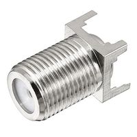 Conector coaxial RF, enchufe de crimpado recto tipo F para