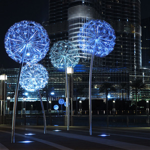 Lampe LED Pissenlit Feux d'Artifice Étanche pour Extérieur Jardin Parc Pelouse Place Publique Décoration Paysagère - Product Image 5