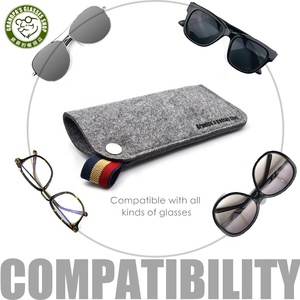Bán buôn mỏng xách tay mềm cảm thấy kính mát Pouch chủ nhỏ kích thước lớn estuche de gafas trường hợp cho kính mắt - Product Image 3
