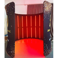 360 Photomaton gonflable avec lampe de remplissage manuel 360 Photobooth Tradeshow Backdrop