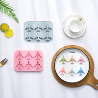 Nouveaux moules en silicone en forme d'avion à 6 styles pour la pâtisserie, les bonbons, le chocolat, les desserts, la résine et les gâteaux, pour usage domestique