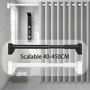 40-450CM Tringles <span class=keywords><strong>à</strong></span> rideaux de douche sans perçage <span class=keywords><strong>Tringle</strong></span> réglable sans perçage <span class=keywords><strong>Tringle</strong></span> télescopique pour vêtements - Product Image 4