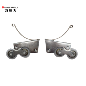 Roulettes populaires FangShunLi en cuivre et fer pour portes coulissantes de placard, quincaillerie de cadre d'armoire, OEM disponible, emballage personnalisable - Product Image 1