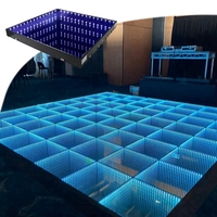 Piste de danse LED 3D sans fil pour mariages et événements commerciaux, panneau LED Starlit, fourni directement par l'usine
