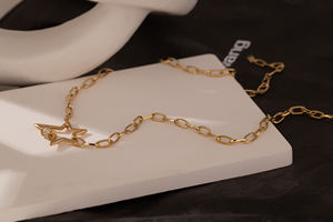 JINYOU-collar de cadena de oro con estrella de acero inoxidable para mujer, nuevo, elegante, <span class=keywords><strong>CZ</strong></span>, 1762 - Product Image 2