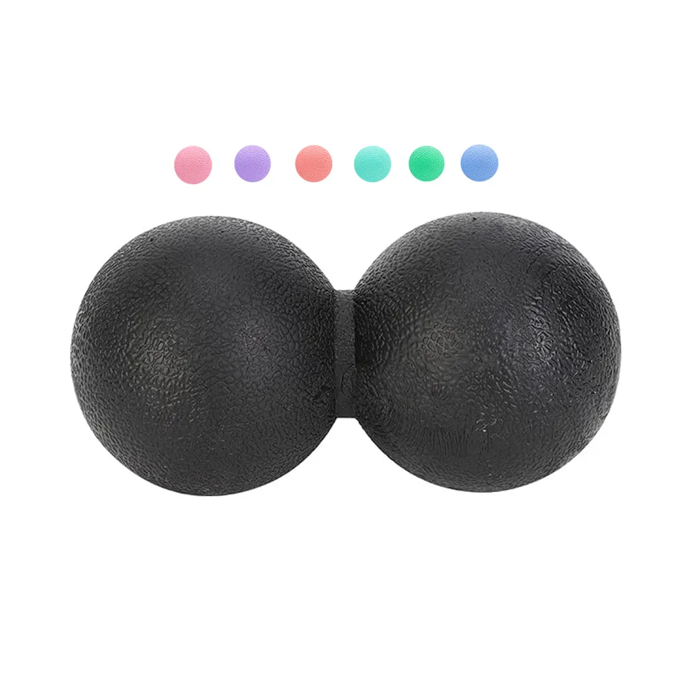 Benutzer definiertes Logo Yoga Fitness Massage Roller Ball 63cm Körper übung Myo fascial Fascia Release Erdnuss Massage Bälle für Fuß