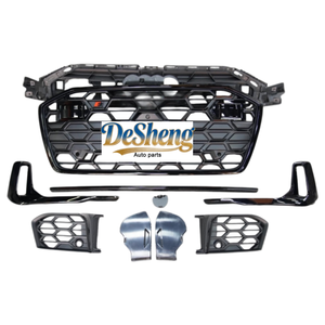 Matériaux PP de haute qualité, pour Audi A6 Avant Convertible en S6 Avant, rénovation et amélioration, calandre, <span class=keywords><strong>pare</strong></span>-chocs avant, phares LED - Product Image 2