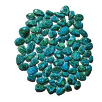 Perle de Chrysocolle Naturelle Malachite Guérison Pierres Précieuses Lâches Cabochon de Jade Quartz Blanc Lisse de Haute Qualité