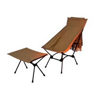 Nouvelle conception de chaises lune portables en aluminium, légères, pliantes, pour le camping, la plage, la randonnée, la pêche et les parcs