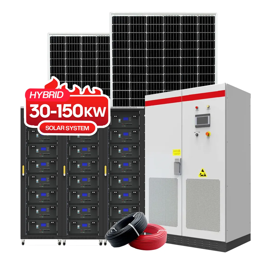 Hot bán EPS lưu trữ năng lượng mặt trời hệ thống 30Kw 50kw 100kw lai năng lượng Sản xuất tại Trung Quốc quản lý năng lượng hệ thống cho các trường học