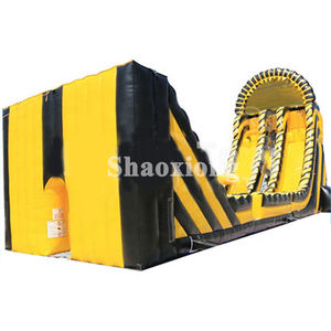 Jeu de balles gonflables Zip-line Énorme Boot Camp Gonflable Hippo Zip Line Zipeline Slide - Product Image 1